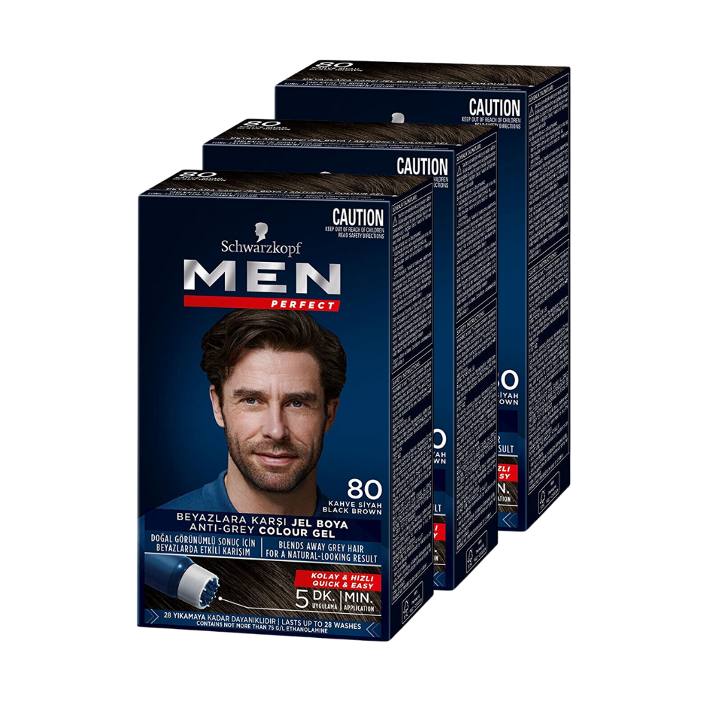 Schwarzkopf Men Perfect Erkek Sa Boyas Kahve Siyah Adet